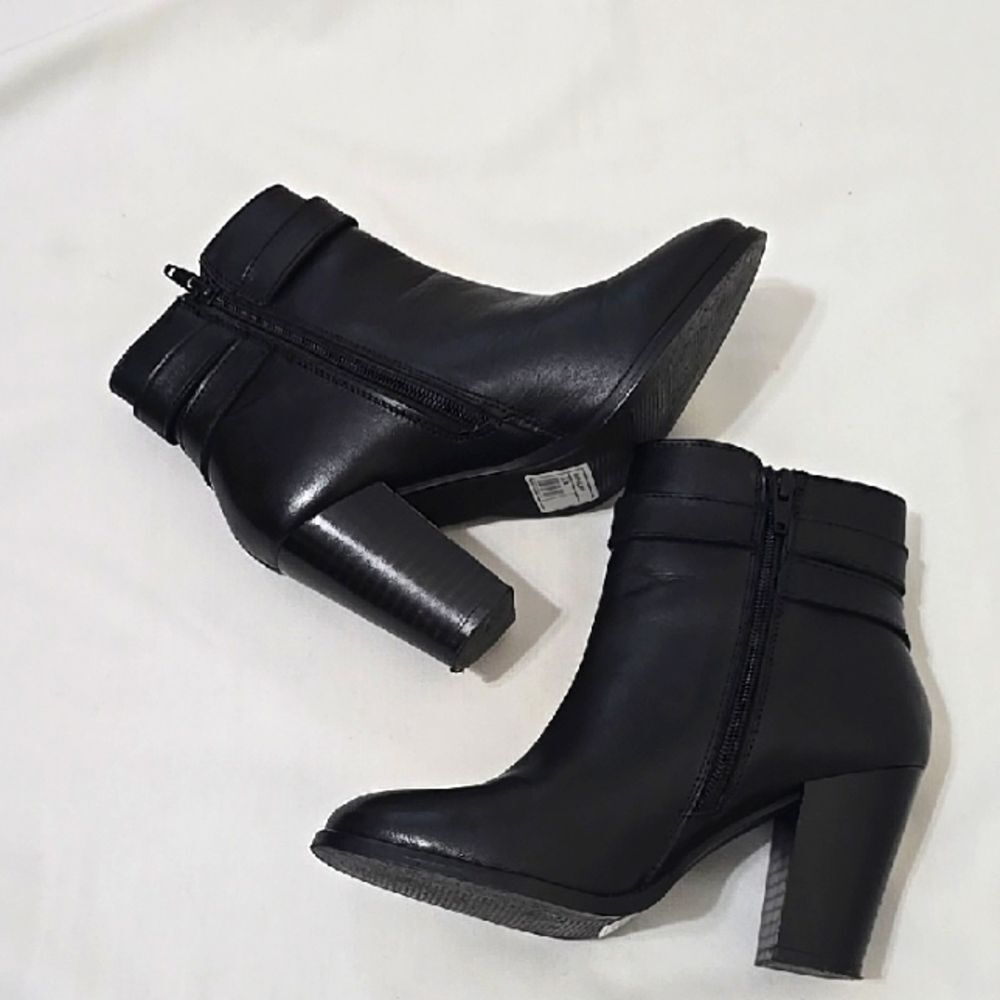 DUNE LONDO Elegant Black Ankle Boots 36